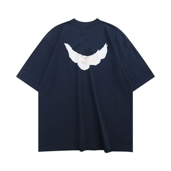 Kanye GAP Dove Of Peace Oversized YZY Half Sleeve T-Shirt