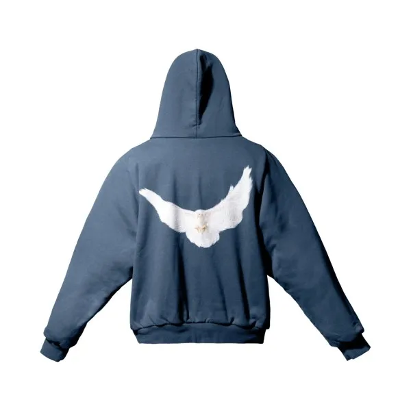 Yeezy Gap Engineered by Balenciaga Dove Shrunken Hoodie – Dark Blue